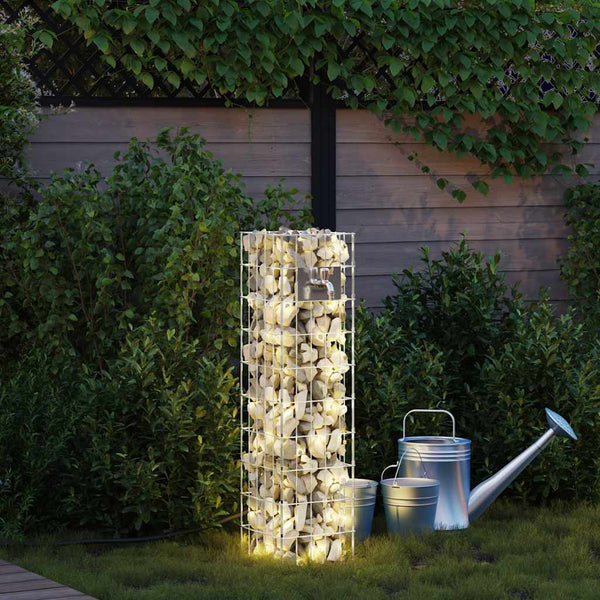 Gabionen Wasserhahn Edelstahl Silber 100cm