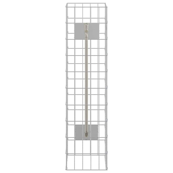 Gabionen Wasserhahn Edelstahl Silber 100cm