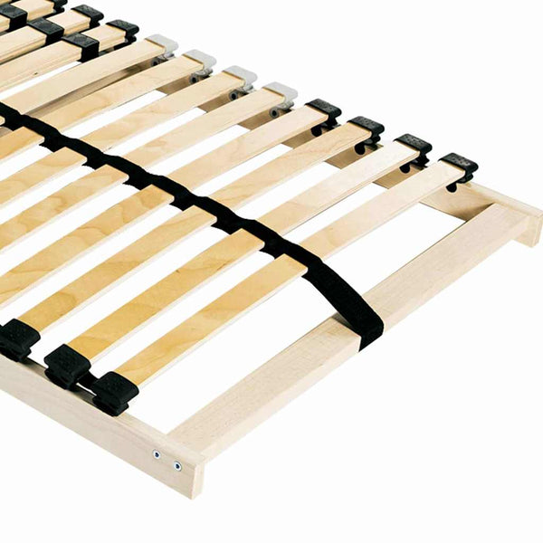 vidaXL Bed Slat Base Brown 140 x 190 cm Solid Beech Wood