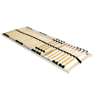 vidaXL Bed Slat Base Brown 140 x 190 cm Solid Beech Wood