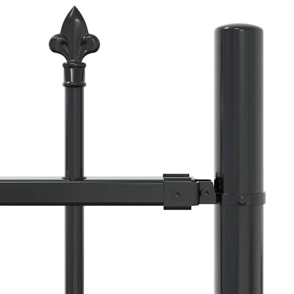 vidaXL Garden Fence Woerden Grey 240 x 215 cm Powder-Coated Steel