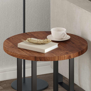 vidaXL Tabletop Light Brown Ø 50 x 2.5 cm Solid Oak Wood