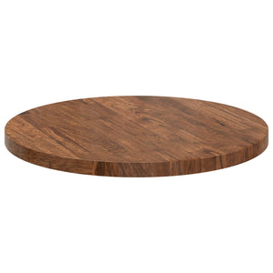 vidaXL Tabletop Light Brown Ø 50 x 2.5 cm Solid Oak Wood