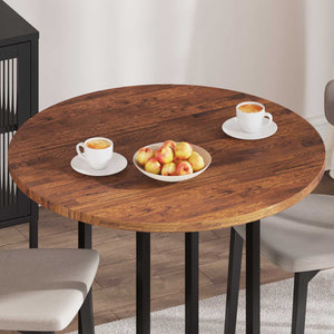 vidaXL Tabletop Light Brown Ø 90 x 2.5 cm Solid Oak Wood