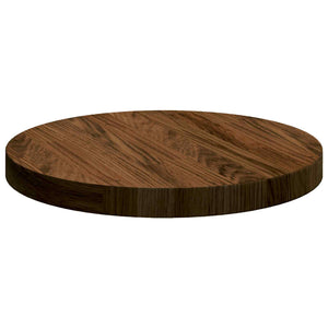 vidaXL Table Top Dark Brown Ø 30 x 2.5 cm Solid Oak Wood