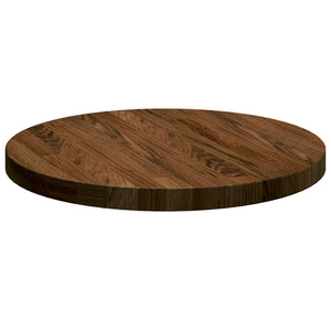 vidaXL Table Top Dark Brown Ø 40 x 2.5 cm Solid Oak