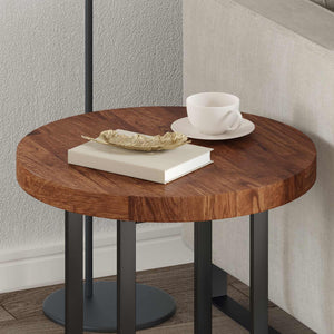 vidaXL Tabletop Light Brown Ø 50 x 4 cm Solid Oak Wood