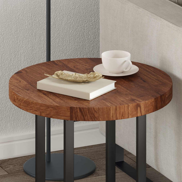 vidaXL Tabletop Light Brown Ø 50 x 4 cm Solid Oak Wood
