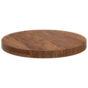 vidaXL Tabletop Light Brown Ø 50 x 4 cm Solid Oak Wood