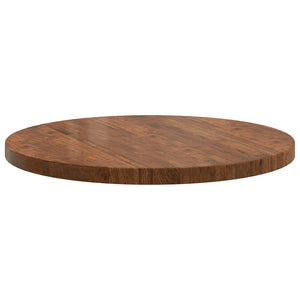 vidaXL Tabletop Light Brown Ø 80 x 4 cm Solid Oak Wood