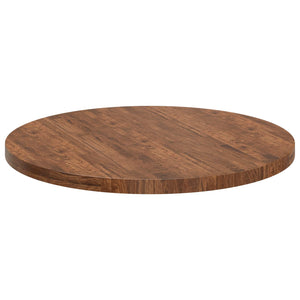 vidaXL Tabletop Light Brown Ø 90 x 4 cm Solid Oak Wood