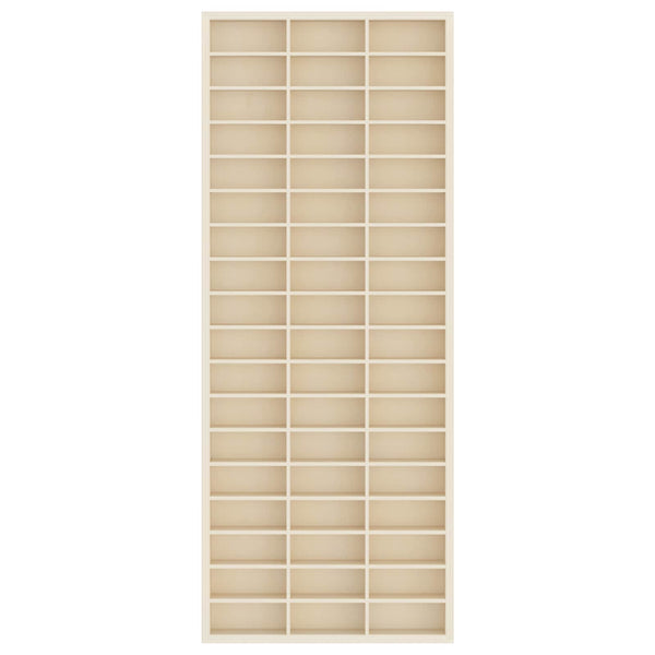 vidaXL Wall Display Case with Shelf Beige 30 x 4.5 x 75 cm Engineered Wood