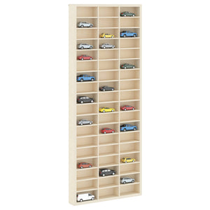 vidaXL Wall Display Case with Shelf Beige 30 x 4.5 x 75 cm Engineered Wood