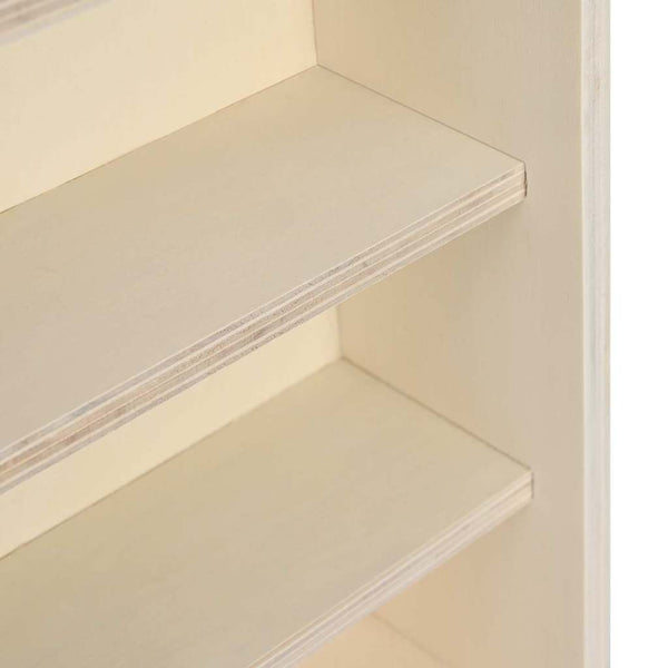 vidaXL Wall Display Case with Shelf Beige 80 x 8.5 x 54 cm Plywood