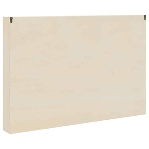 vidaXL Wall Display Case with Shelf Beige 80 x 8.5 x 54 cm Plywood
