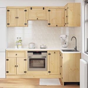Massivholz Schrank Honigbraun Kiefer 8-teilig