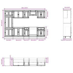 Honigbrauner Kiefer Massivholz Schrank mit Regal