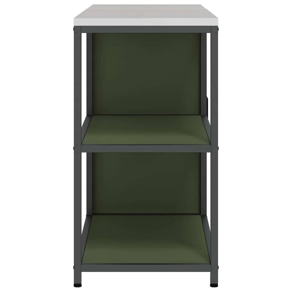 Küchen Aufbewahrungsset mit Regal Olive Grün, 2-teilig