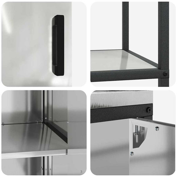 Küchen Aufbewahrungsset Silber 2-teilig
