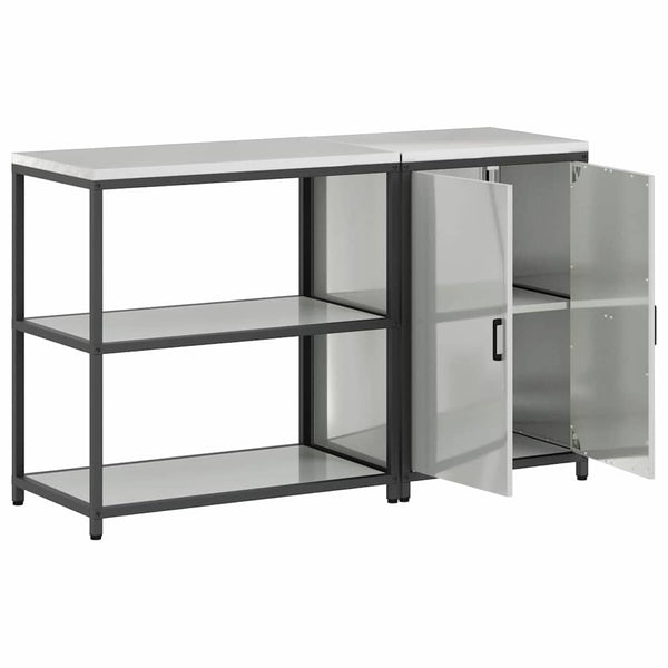 Küchen Aufbewahrungsset Silber 2-teilig