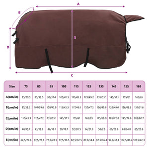 vidaXL Horse Rug Full Dark Brown 155 cm Polyester