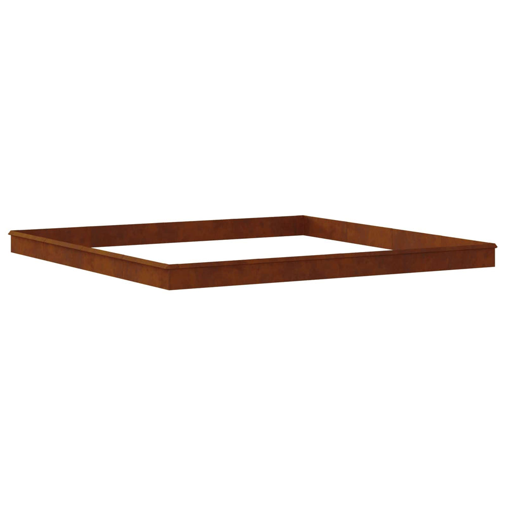 vidaXL Snail Fence 20 pcs Rusty Weatherproof Steel