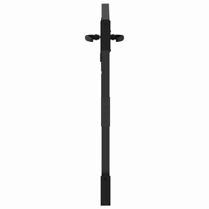 vidaXL Garden Gate Black 85 x 100 cm Powder-Coated Steel