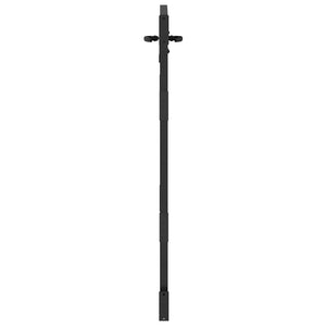 vidaXL Garden Gate Black 85 x 125 cm Powder-Coated Steel