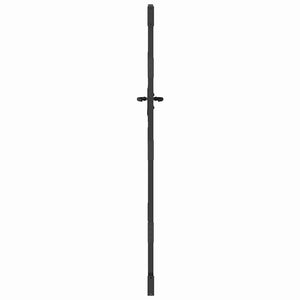vidaXL Garden Gate Black 85 x 200 cm Powder-Coated Steel