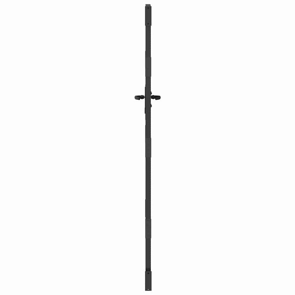 vidaXL Garden Gate Black 85 x 200 cm Powder-Coated Steel