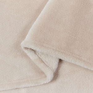 vidaXL Throw Blanket Beige 150 x 200 cm Fleece