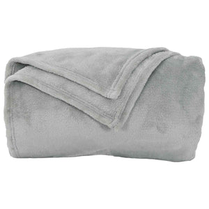vidaXL Grey Throw Blanket 220 x 240 cm Fleece