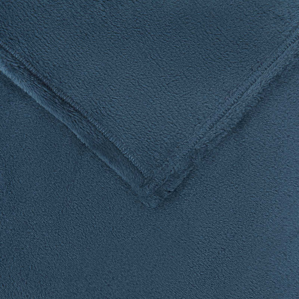 vidaXL Throw Blanket Navy Blue 240 x 270 cm Fleece