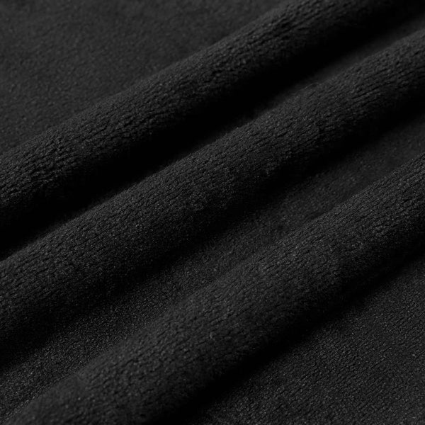 vidaXL Throw Blanket Black 150 x 200 cm Fleece