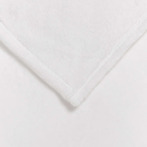 vidaXL Throw Blanket White 150 x 200 cm Fleece