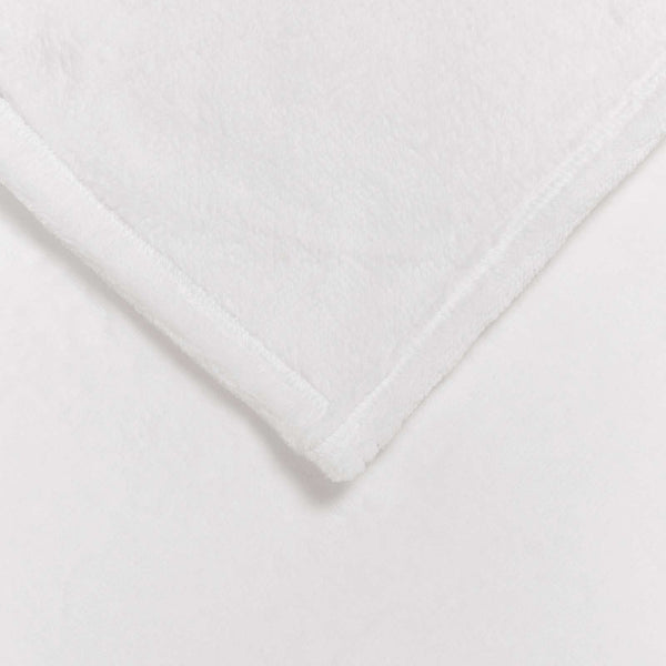 vidaXL Throw Blanket White 150 x 200 cm Fleece