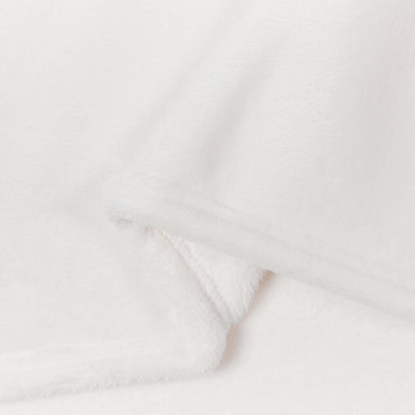 vidaXL Throw Blanket White 150 x 200 cm Fleece