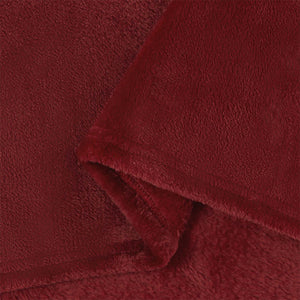 vidaXL Throw Blanket Burgundy 220 x 240 cm Fleece