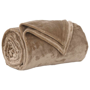 vidaXL Blankets 6 pcs Camel 220 x 240 cm Fleece