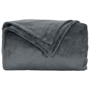 vidaXL Throws 6 pcs Dark Grey 150 x 200 cm Fleece