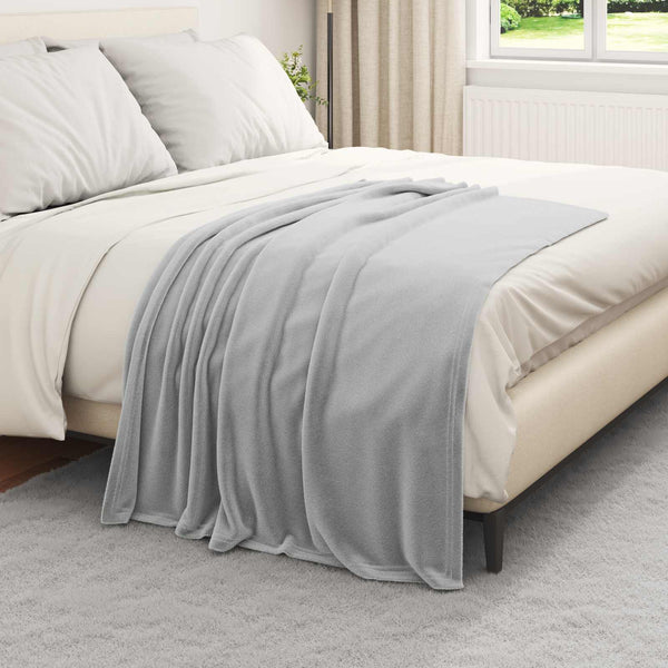 vidaXL Throws 6 pcs Grey 130 x 150 cm Fleece