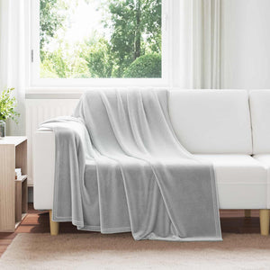 vidaXL Blankets 6 pcs Grey 150 x 200 cm Fleece