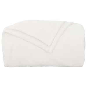 vidaXL Blankets 6 pcs White 130 x 150 cm Fleece