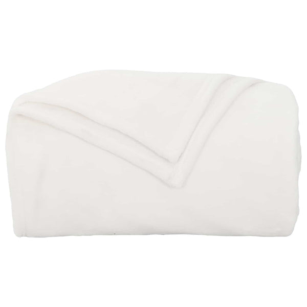 vidaXL Blankets 6 pcs White 130 x 150 cm Fleece