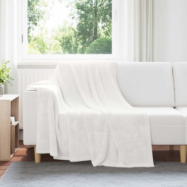 vidaXL Blankets 6 pcs White 150 x 200 cm Fleece