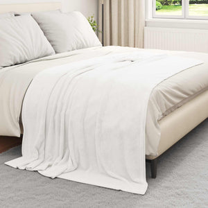 vidaXL Blankets 6 pcs White 150 x 200 cm Fleece