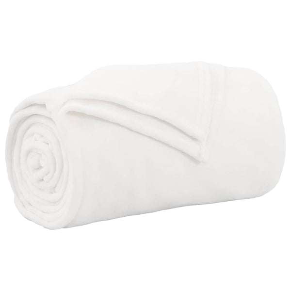 vidaXL Blankets 6 pcs White 150 x 200 cm Fleece