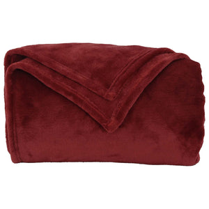 vidaXL Throws 6 pcs Bordeaux 130 x 150 cm Fleece