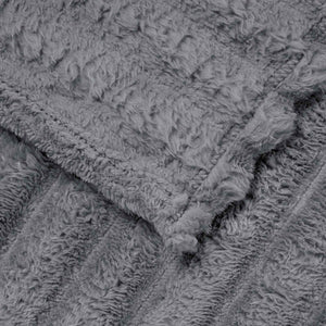 vidaXL Throw Dark Grey 270 x 240 cm Fleece
