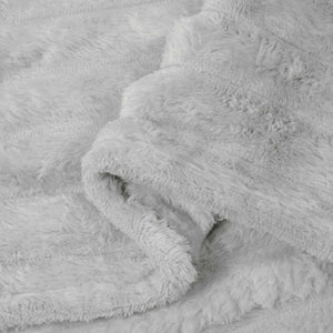 vidaXL Throw Blanket Grey 240 x 220 cm Fleece